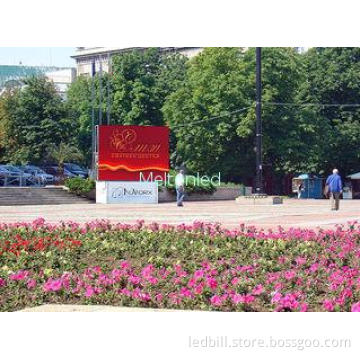 Dustproof 10mm Full Color Led Outdoor Display 348 Pixel Wit